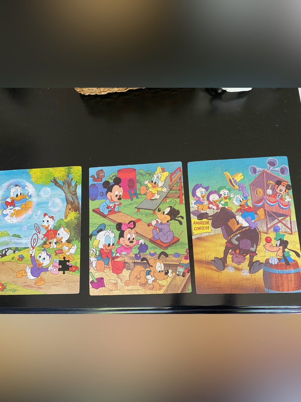 Vintage 1984 Disney Golden 100 Jigsaw Puzzle Lot Donald Huey Dewey Missing piece